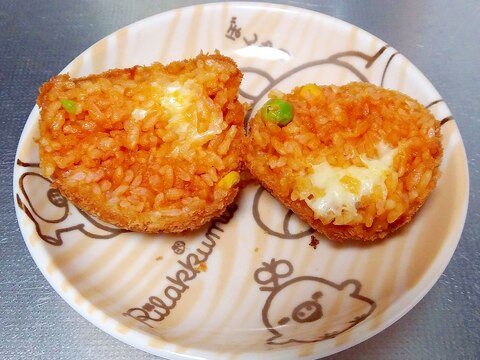 冷凍チキンライスで作る、ライスコロッケ